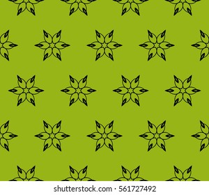 decorative geometric floral seamless pattern. vector illustration. stylish design. for invitation, fabric, decor, textile