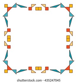 Decorative geometric frames or borders