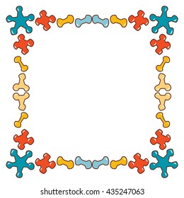 Decorative geometric frames or borders