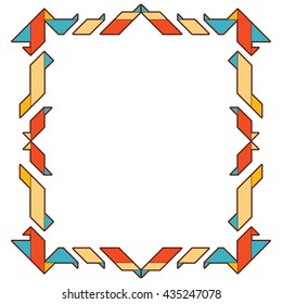 Decorative geometric frames or borders
