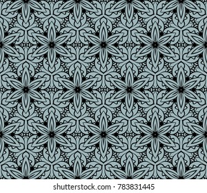 decorative geometric lace pattern. seamless vector illustration