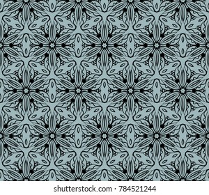 decorative geometric lace pattern. seamless vector illustration