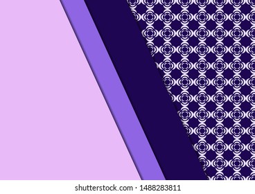 A decorative geometric line borders on a repeating oriental texture. Corporate design. Modern template for brochure, flyer, cover, magazine. Vector illustration for your design.