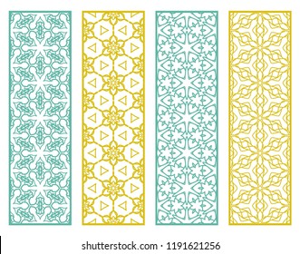 Decorative Doodle Lace Borders Patterns Tribal Stock Vector (Royalty ...