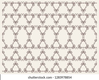 Decorative geometric line borders with repeating texture. Isolated design elements. Tribal ethnic arabic, indian, turkish ornament, bookmarks templates set. Stylized lace patterns collection.