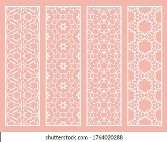 Bordes de línea geométrica decorativos con textura extensible. Ornamento tribal étnico árabe, indio, turco, plantillas de marcadores establecidas. Elementos de diseño aislados. Colección de patrones de encaje estilizados