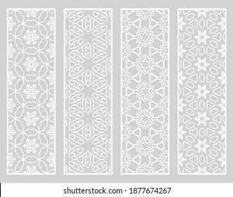 Bordes de línea geométrica decorativos con textura extensible. Ornamento tribal étnico árabe, indio, turco, plantillas de marcadores establecidas. Elementos de diseño aislados. Colección de patrones de encaje estilizados
