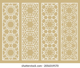 Bordes de línea geométrica decorativos con textura extensible. Ornamento tribal étnico árabe, indio, turco, plantillas de marcadores establecidas. Elementos de diseño aislados. Colección de patrones de encaje estilizados