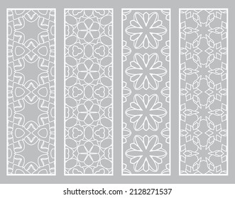 Bordes de línea geométrica decorativos con textura extensible. Ornamento tribal étnico árabe, indio, turco, plantillas de marcadores establecidas. Elementos de diseño aislados. Colección de patrones de encaje estilizados