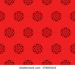 decorative geometric line pattern. floral and geometry seamless ornament. vector illustration. for design, wallpaper, fabric, invitation, brochure