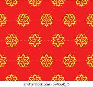 decorative geometric line pattern. floral and geometry seamless ornament. vector illustration. for design, wallpaper, fabric, invitation, brochure