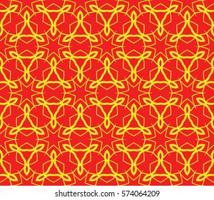decorative geometric line pattern. floral and geometry seamless ornament. vector illustration. for design, wallpaper, fabric, invitation, brochure