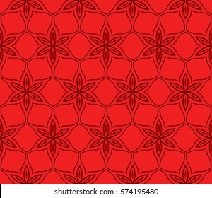 decorative geometric line pattern. floral and geometry seamless ornament. vector illustration. for design, wallpaper, fabric, invitation, brochure