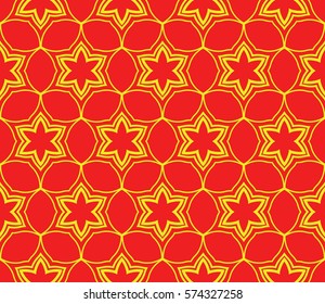 decorative geometric line pattern. floral and geometry seamless ornament. vector illustration. for design, wallpaper, fabric, invitation, brochure