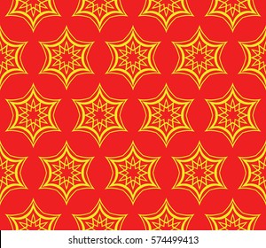 decorative geometric line pattern. floral and geometry seamless ornament. vector illustration. for design, wallpaper, fabric, invitation, brochure