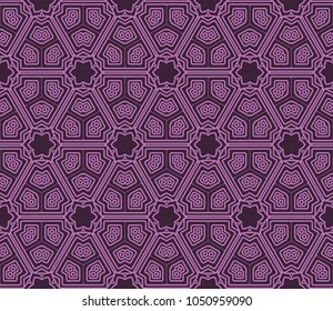 Decorative geometric ornament. seamless pattern. vector illustration. for interior design, wallpaper, invitation