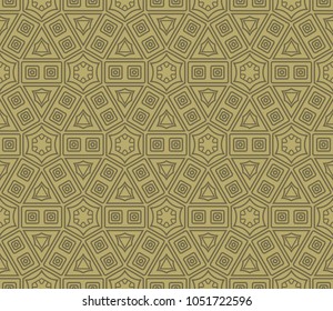 Decorative geometric ornament. seamless pattern. vector illustration. for interior design, wallpaper, invitation