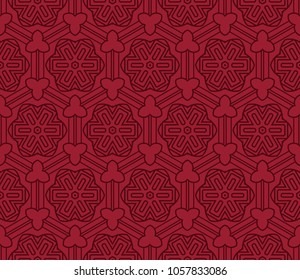 Decorative geometric ornament. seamless pattern. vector illustration. for interior design, wallpaper, invitation