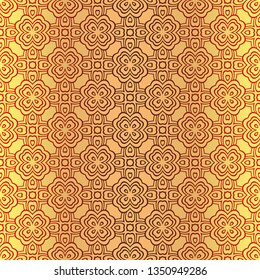 Decorative Geometric Ornament. Seamless Pattern. Vector Illustration. Tribal Ethnic Arabic, Indian, Motif. For Interior Design, Wallpaper