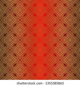 Decorative Geometric Ornament. Seamless Pattern. Vector Illustration. Tribal Ethnic Arabic, Indian, Motif. For Interior Design, Wallpaper