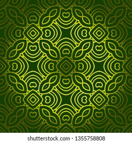 Decorative Geometric Ornament. Seamless Pattern. Vector Illustration. Tribal Ethnic Arabic, Indian, Motif. For Interior Design, Wallpaper