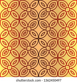 Decorative Geometric Ornament. Seamless Pattern. Vector Illustration. Tribal Ethnic Arabic, Indian, Motif. For Interior Design, Wallpaper