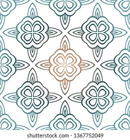 Decorative Geometric Ornament. Seamless Pattern. Vector Illustration. Tribal Ethnic Arabic, Indian, Motif. For Interior Design, Wallpaper