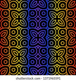 Decorative Geometric Ornament. Seamless Pattern. Vector Illustration. Tribal Ethnic Arabic, Indian, Motif. For Interior Design, Wallpaper