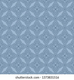 Decorative Geometric Ornament. Seamless Pattern. Vector Illustration. Tribal Ethnic Arabic, Indian, Motif. For Interior Design, Wallpaper