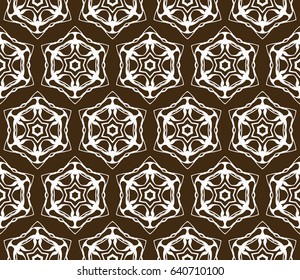 decorative geometric ornament. Seamless vector illustration. Floral style.