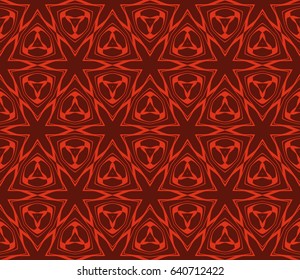 decorative geometric ornament. Seamless vector illustration. Floral style.