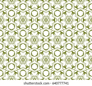 decorative geometric ornament. Seamless vector illustration. Floral style.