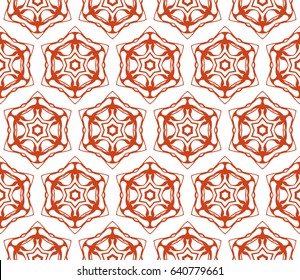 decorative geometric ornament. Seamless vector illustration. Floral style.