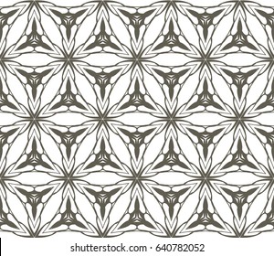 decorative geometric ornament. Seamless vector illustration. Floral style.