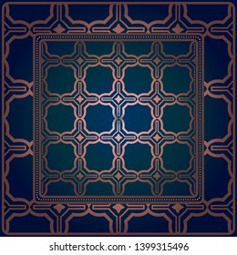 Decorative geometric pattern for fashion print. For tablecloth or bandanna design. Vector illustration.