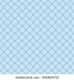 Decorative geometric pattern. Quatrefoil background. Illustration for fabric textile and wrapping paper designs