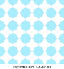 Decorative geometric pattern. Quatrefoil background. Illustration for fabric textile and wrapping paper designs
