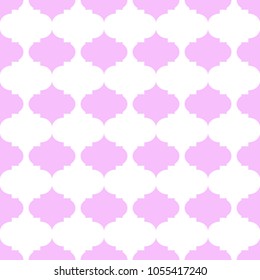 Decorative geometric pattern. Quatrefoil background. Illustration for fabric textile and wrapping paper designs