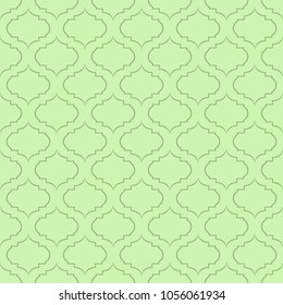 Decorative geometric pattern. Quatrefoil background. Illustration for fabric textile and wrapping paper designs