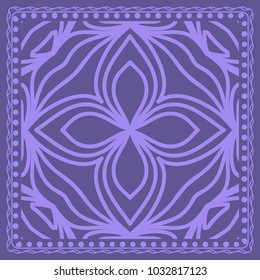 Decorative Geometric Pattern With Round Ornament in Ethnic Style. Abstract Floral Mandala Art. vector illustration. For Fashion Background, Wallpaper, Home Decor, Interior Design