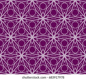 decorative geometric pattern. seamless vector illustration. for wallpaper, invitation, fabric textile. purple color