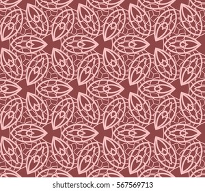decorative geometric seamless background. vector illustration. for interior design, wallpaper, fabric textile. beige color