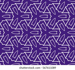 decorative geometric seamless background. vector illustration. for interior design, wallpaper, fabric textile. purple, silver color