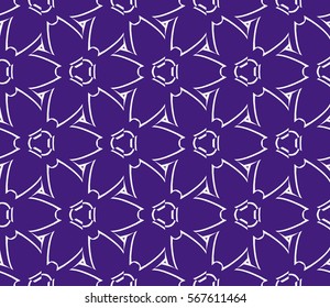 decorative geometric seamless background. vector illustration. for interior design, wallpaper, fabric textile. purple, silver color