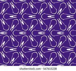 decorative geometric seamless background. vector illustration. for interior design, wallpaper, fabric textile. purple, silver color