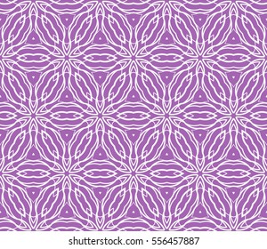 decorative geometric seamless lace pattern. vector illustration. for interior design, wallpaper, invitation. purple color