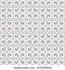Decorative geometric seamless ornament. Colorful abstract retro patterns geometric design wallpaper background. Seamless vector Grey ornament.