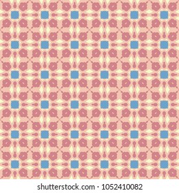 Decorative geometric seamless pattern. Abstract graphic art, colorful decorative seamless background for invitation card design. Vector repeating texture for textile fabric or paper print