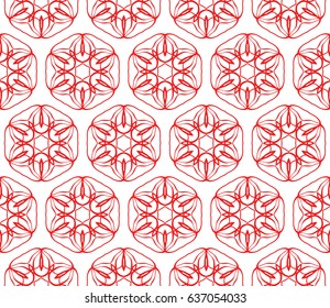 decorative geometric seamless pattern. ABSTRACT vector illustration.