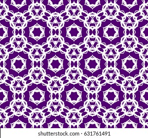 decorative geometric seamless pattern in floral style. vector illustration. for wallpaper, fabric design